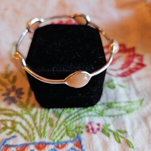 Ippolita sterling silver 925 orange Creamsicle moonstone bangle bracelet
